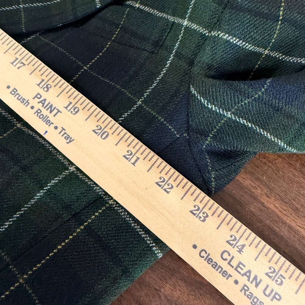 Vintage Talbots Tartan Blazer Womens 18 Pre-Owned Jacket Green Wool Blend USA - Picture 6 of 13